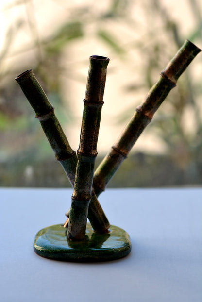 Portafiore Singolo Bamboo da Tavolo