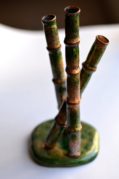 Portafiore Singolo Bamboo da Tavolo